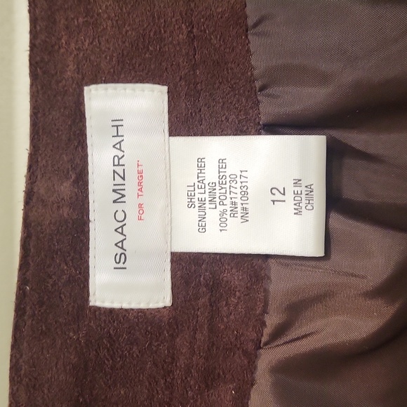 Isaac mizrahi suede skirt - Picture 3 of 4